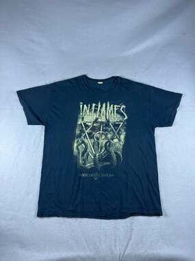 In Flames North America Tour 2015 T-Shirt Adult XL Black Metal Band Concert Tee